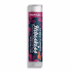 Crazy Rumors HibisKiss Tropical, Beaume pour les lèvres, Violet, Femmes, Huile de jojoba, Huile d'olive, Beurre de karité, Hy ...