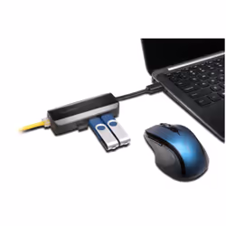 Kensington Adaptateur Ethernet et hub 3 ports USB 3.0 — Noir