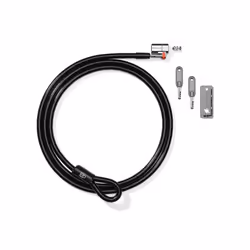 Kensington Verrou à clé ClickSafe® pour ordinateur ultra-portable, 1,5 m, Clé ronde, Charbon, Noir