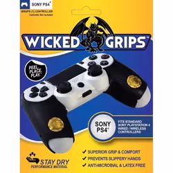 Grip - Wicked Grips - PS4 - Dualshock 4 - Améliore la prise en main - Confort optimal - Protection manette