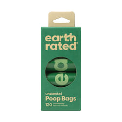 Earth Rated 870856000185 sac pour déjections canines et félines 120 pièce(s) Plastique Jetable