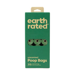 Earth Rated 870856000710 sac pour déjections canines et félines 315 pièce(s) Plastique Jetable