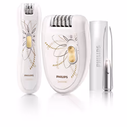 Philips Coffret d'épilation Édition limitée HP6540/00, Blanc, 1 pince(s), 72 dB, AC/Batterie, 120 - 240 V, AA