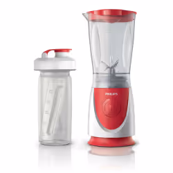Philips Daily Collection HR2872/00 Mini-blender, Mélangeur de table, 0,6 L, 350 W, Rouge, Blanc