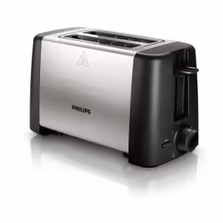 Philips Daily Collection HD4825/90 Grille-pain, 2 part(s), Noir, Acier inoxydable, Métal, Polybutylene terephthalate (PBT), 8 ...
