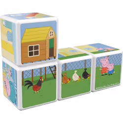 Giochi Preziosi Magicube - Peppa Pig La Maison Et Jardin De Peppa (4 Cubes)