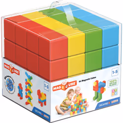 Geomag MagiCube Green Line, Jouet à aimant néodyme, 1 an(s), Multicolore