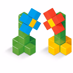 Geomag MagiCube Green Line Jouet à aimant néodyme - Vue supplémentaire 9