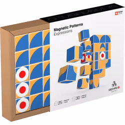 Geomag MagiCube Art Pattern, Jouet à aimant néodyme, 3 an(s), Multicolore