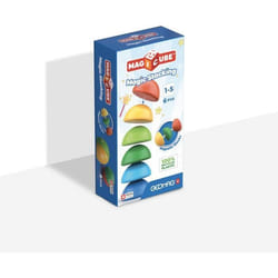 Blocs magnétiques - GEOMAG - Magicube 060 - 6 pièces - Empilables - Plastique recyclé