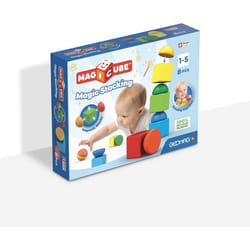 Blocs magnétiques - GEOMAG - Magicube 061 - 8 pièces - Empilables - Plastique recyclé