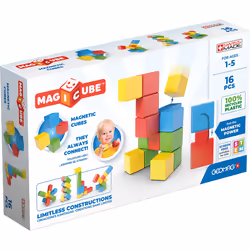 Geomag MagiCube FullColor Recycled Try me, Jouet à aimant néodyme, 1 an(s), Multicolore