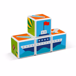 Giochi Preziosi Magicube - Transports (4 Cubes), 1,5 an(s), 210 g