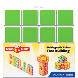 Geomag MagiCube Free Building 64, 1 an(s), Multicolore