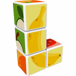 Giochi Preziosi Magicube - Les Fruits (4 Cubes) - Vue supplémentaire 4