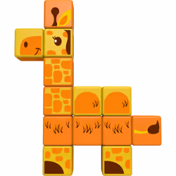 Giochi Preziosi Magicube - Animaux De La Savane (14 Cubes)
