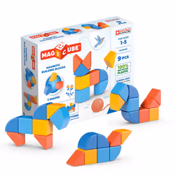 Geomag MagiCube Shapes Recycled Animals, 1 an(s), 9 pièce(s), Plastique