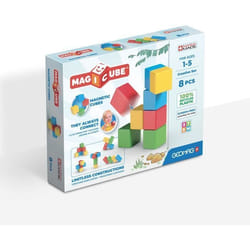 Jeu de construction magnétique - GEOMAG - Magicube Recycled Creative Set - 8 pièces - Plastique recyclé - Dès 1 an