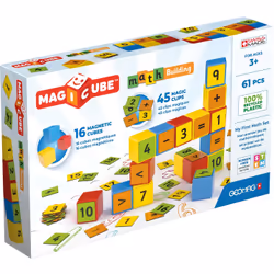 Geomag MagiCube Math Building Recycled Clips, 3 an(s), Multicolore