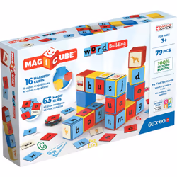 Geomag MagiCube Word Building EU Recycled Clips, 3 an(s), Multicolore
