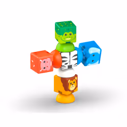 Geomag Magicube Blocks Stacking Safari 10 Teile - Vue supplémentaire 2