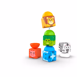 Geomag Magicube Blocks Stacking Safari 10 Teile - Vue supplémentaire 3