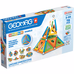 Geomag SuperColor Panels Recycled, Jouet à aimant néodyme, 5 an(s), Multicolore