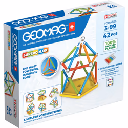 Geomag Super Color Recycled, Jouet à aimant néodyme, 3 an(s), Multicolore
