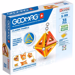 Geomag Classic GM470, Jouet à aimant néodyme, 5 an(s), Orange, Rouge