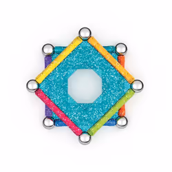 Geomag Glitter Panels Recycled Jouet à aimant néodyme - Vue supplémentaire 4