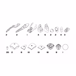 Geomag Proteon Swomp 103 pcs Jouet à aimant néodyme
