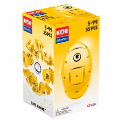 Geomag KOR 2.0 Pantone 108 Yellow 55 pcs, Jouet à aimant néodyme, 5 an(s), Jaune