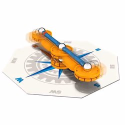 Geomag Mechanics maak je eigen kompas - 21 pcs Jouet à aimant néodyme