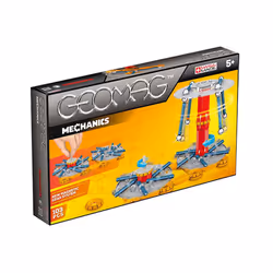 Geomag Mechanics 103 pcs, Jouet à aimant néodyme, 5 an(s), Gris, Orange, Rouge
