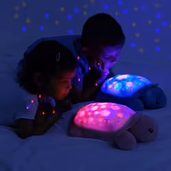Cloud B Twinkling Twilight Turtle lumière de nuit pour bébé Autonome Rose