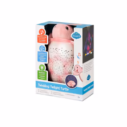 Cloud B Twinkling Twilight Turtle lumière de nuit pour bébé Autonome Rose