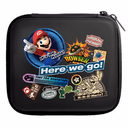 FLASHPOINT 559215, Boîtier robuste, Nintendo, Noir, Mousse d'éthylène-Acétate de vinyle (EVA), 2DS, Fermeture éclair