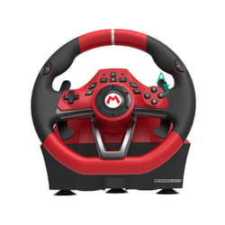 Hori Mario Kart Racing Wheel Pro Deluxe Noir, Rouge USB Volant + pédales Analogique Nintendo Switch