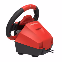 Hori Mario Kart Racing Wheel Pro Deluxe Volant + Pédales Nintendo Switch Noir Rouge - Vue supplémentaire 4