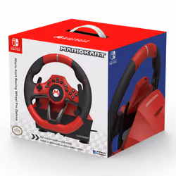 Hori Mario Kart Racing Wheel Pro Deluxe Volant + Pédales Nintendo Switch Noir Rouge - Vue supplémentaire 7