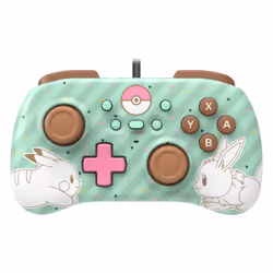 Hori HORIPAD Mini, Manette de jeu, Nintendo Switch, Croix directionnelle, Bouton d'accueil, Touche Turbo, Avec fil, Marron, V ...