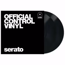 SERATO BLACK 12 .Vinyl controle tone scratch live noir. ( la paire )
