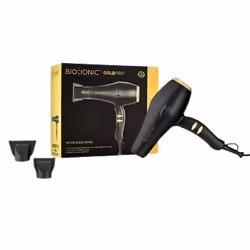 Bio Ionic GoldPro Speed Dryer, Noir, Or, Monochromatique, Boutons, 1875 W, 1 pièce(s)