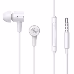 Écouteurs intra-auriculaires Edifier P205 avec micro et contrôle en ligne écouteurs filaires stéréo 35 mm - Blanc
