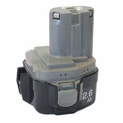 Makita 193100-4, Batterie, Hybrides nickel-métal (NiMH), 2,5 Ah, 12 V, Noir, Argent, 1 pièce(s)