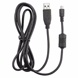 eForCity UC-E6 USB Cable câble d'appareil photo 1,5 m Noir