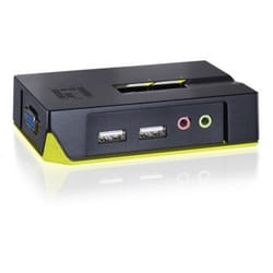 CP Technologies KVM-0221 commutateur écran, clavier et souris Noir