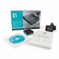 LevelOne FPS-1031 serveur d'impression Ethernet LAN Noir, Vert - Vue supplémentaire 5