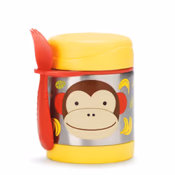 Skip Hop SH252376, Vase, Rond, 0,325 L, Marron, Rouge, Acier inoxydable, Jaune, Acier inoxydable, Dévissable