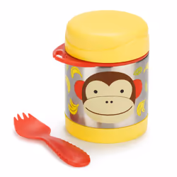 Skip Hop SH252376 boîte hermétique alimentaire Rond Vase 0,325 L Marron, Rouge, Acier inoxydable, Jaune